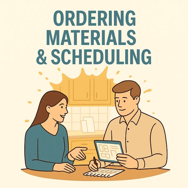 Ordering Materials & Scheduling