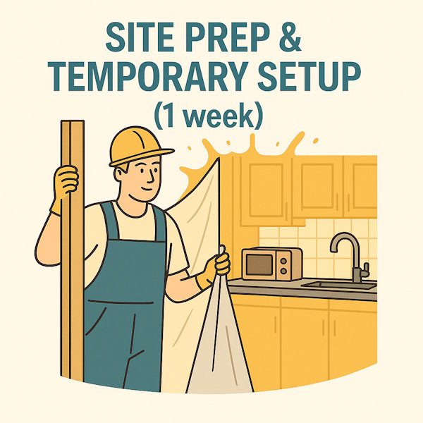 Site Prep & Temporary Setup (1 week)