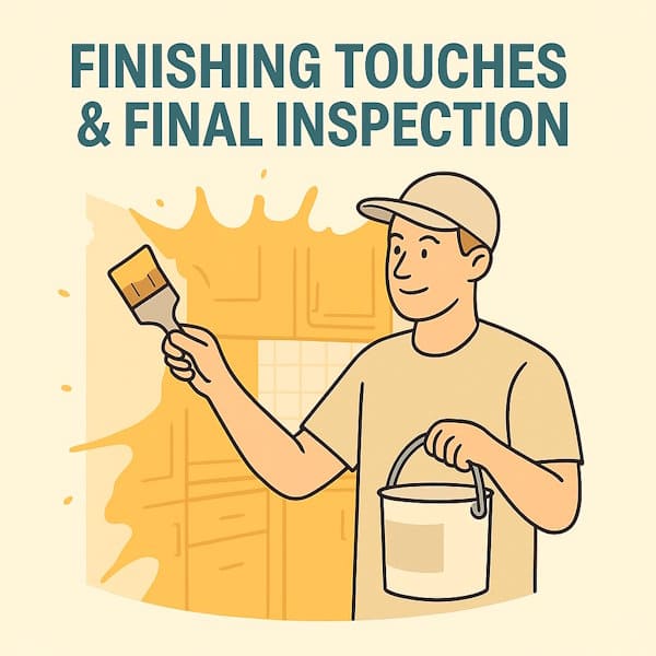 Finishing Touches & Final Inspection (1–2 weeks)