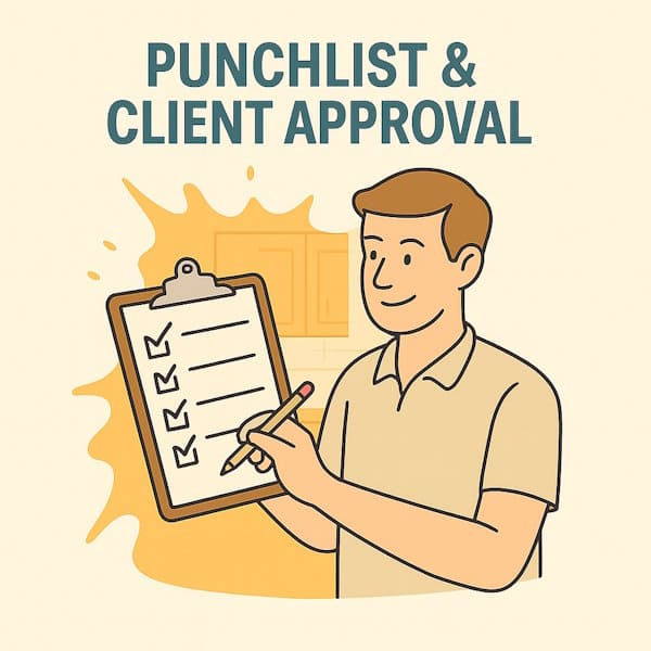 Punchlist & Client Approval (1 week)
