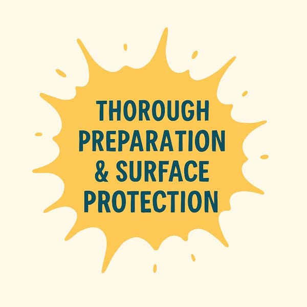 Thorough Preparation & Surface Protection