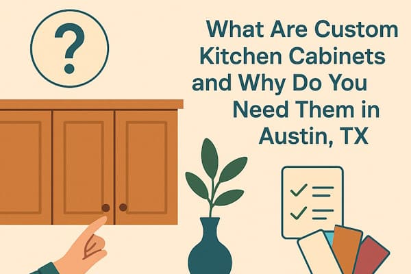 What Are Custom Kitchen Cabinets and Why Do You Need Them in Lago Vista, TX?