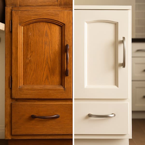 Kitchen Cabinet Restoration in West Lake Hills, TX - Before and After